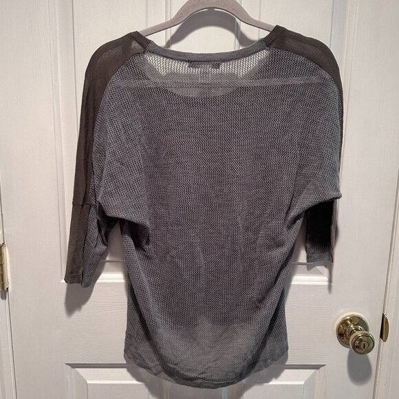 Kerisma Green Sweater with Gray Knit Back - Size Large - Picture 3 of 3